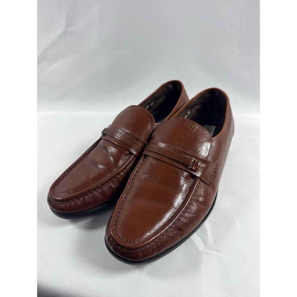 Florsheim Comfortech Brown Leather Loafers Men’s Size 10 Dress Shoes